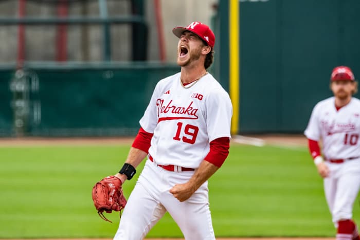 40-Kyle Perry Nebraska Baseball vs Penn State G3 2023